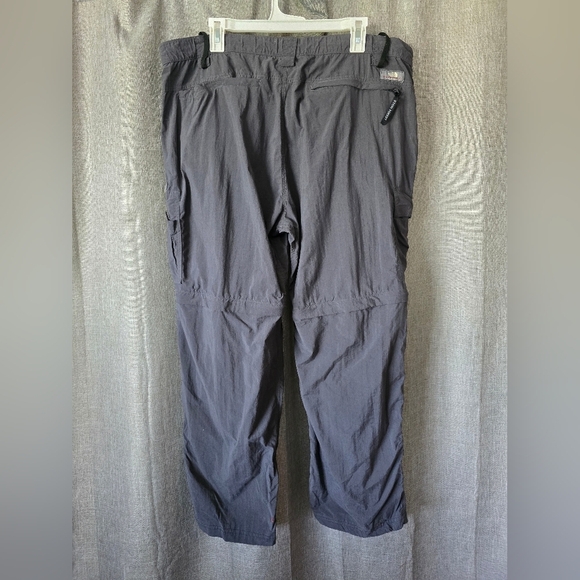The North Face Pants Men’s XL Convertible Cargo Pants Gray Nylon Hiking - Picture 3 of 6